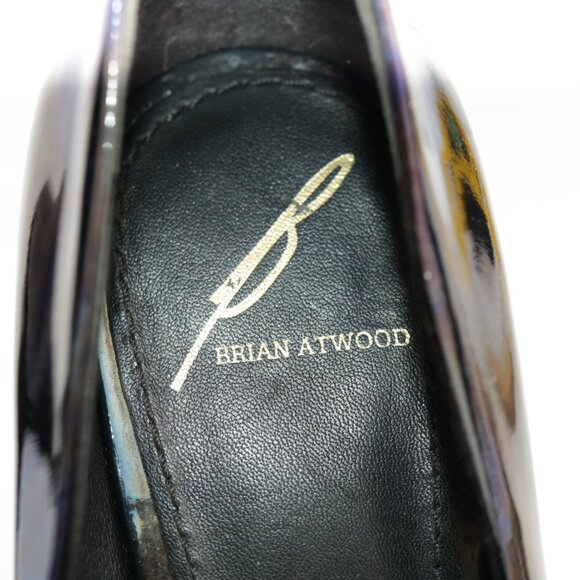 Brian Atwood Womens Bambola Pumps Size 6 Black Color Change Platform Heel Shoes - Picture 12 of 15